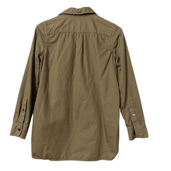 J. Crew utility shirt olive green button button down long sleeve top - Picture 2 of 9